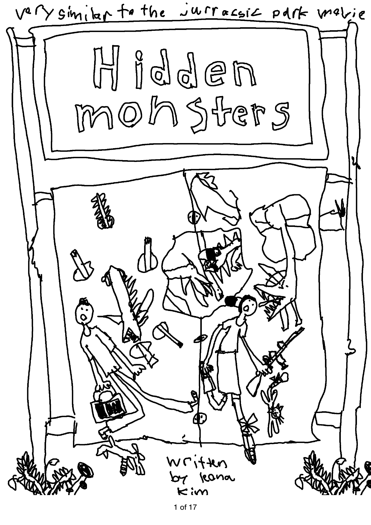 Hand-drawn cover of Hidden Monsters