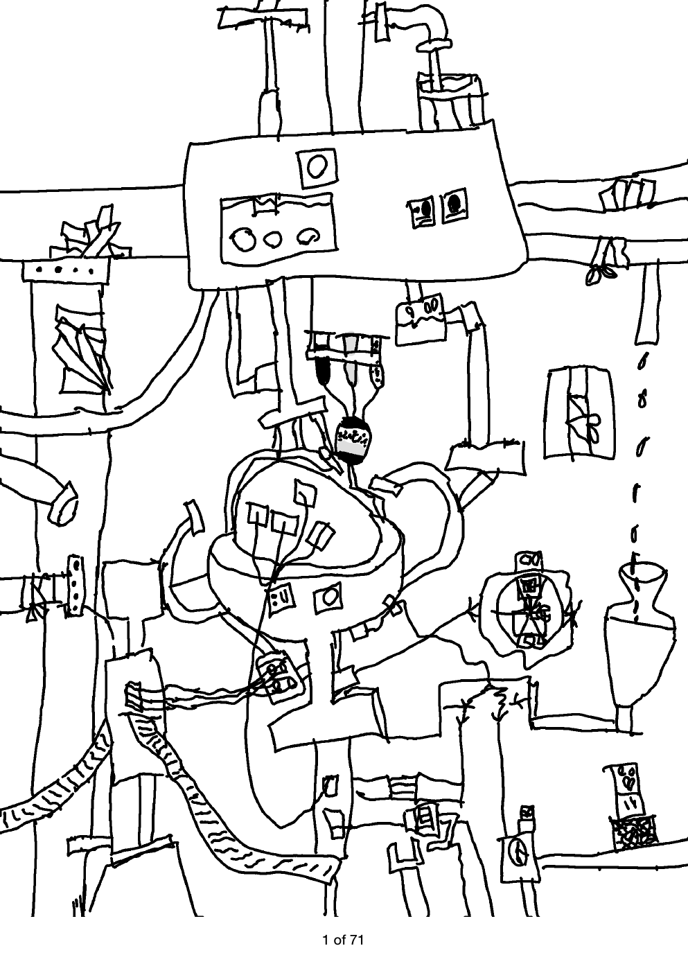 Hand-drawn opening page of Stone: Star Team Failure