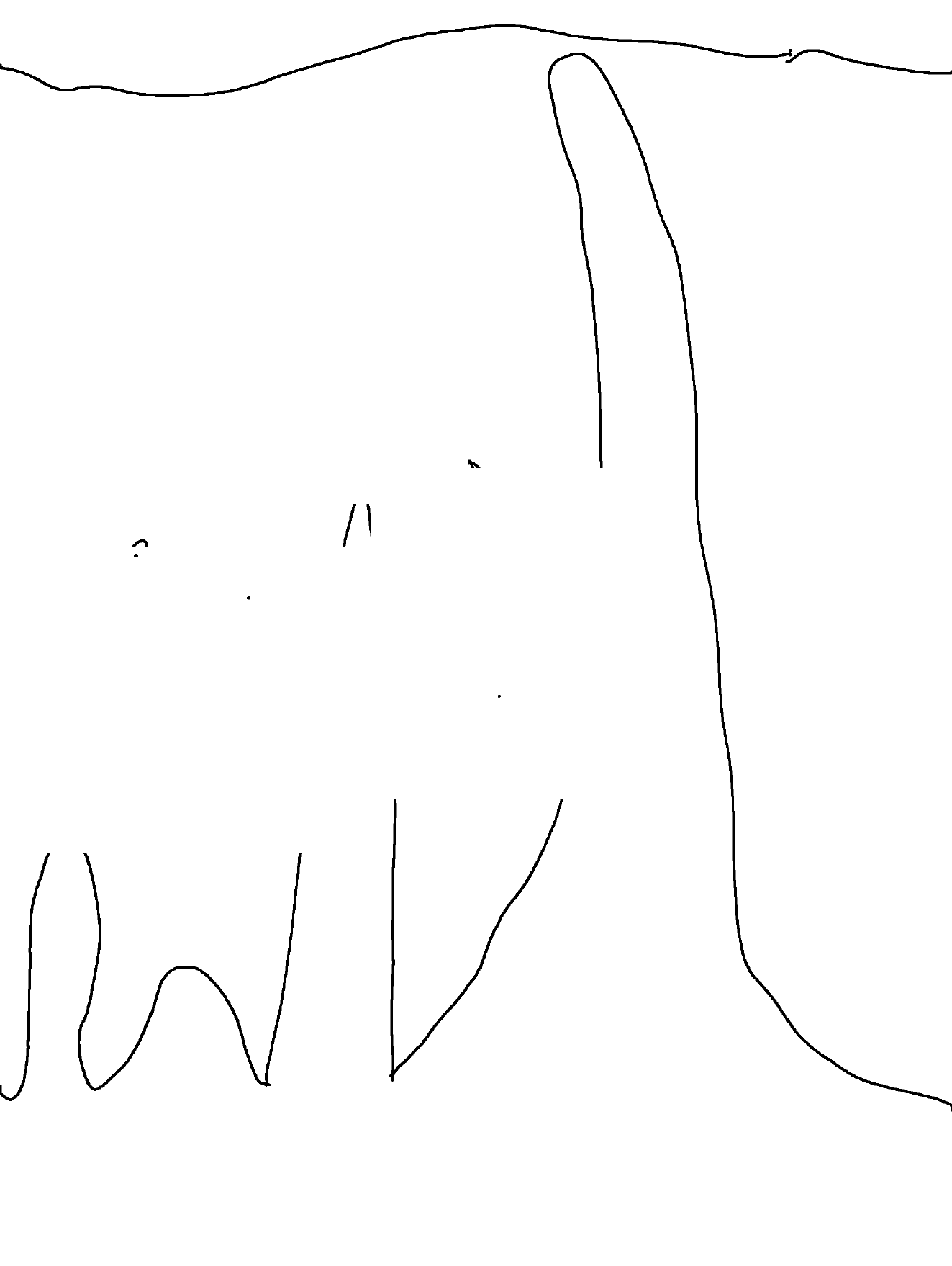 Leona, a cat, a snail, and a policeman spy on an underwater path.