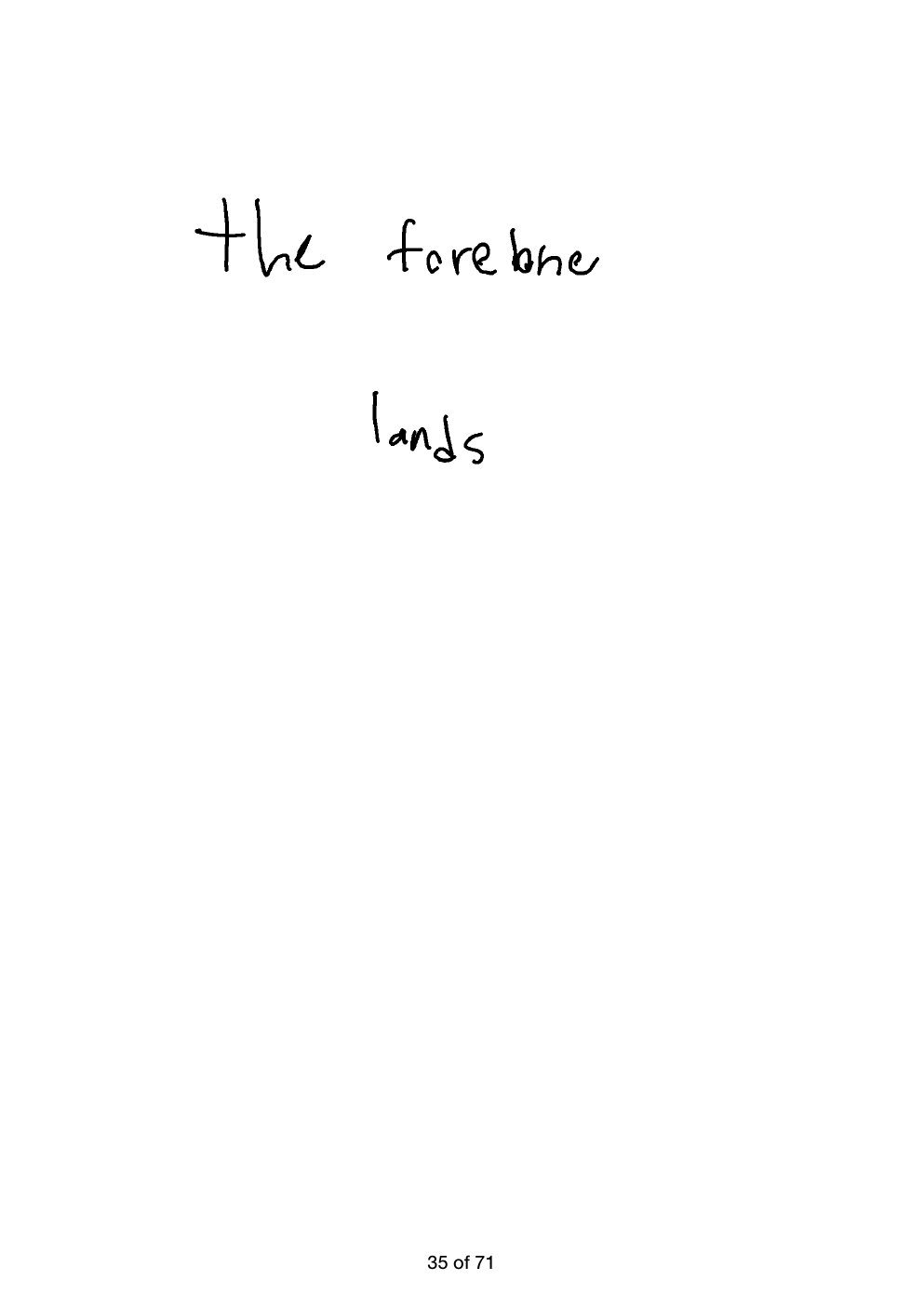 The Forebone Lands