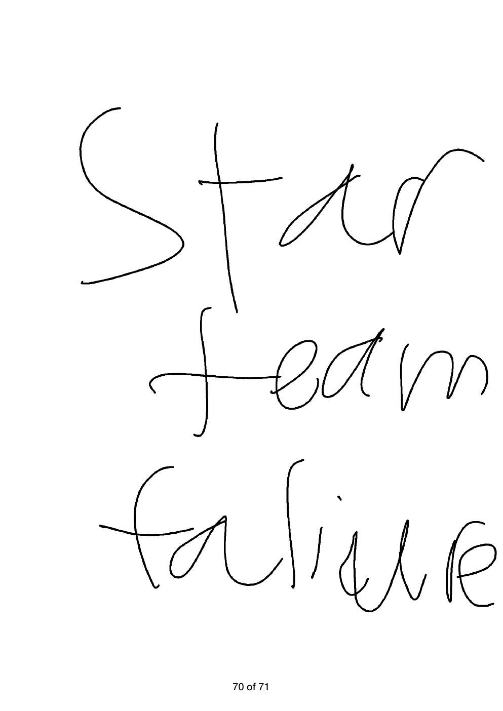 Star Team Failure